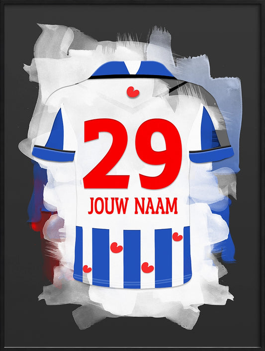 SC Heerenveen Voetbal Poster Gepersonaliseerd Verjaardag Cadeau