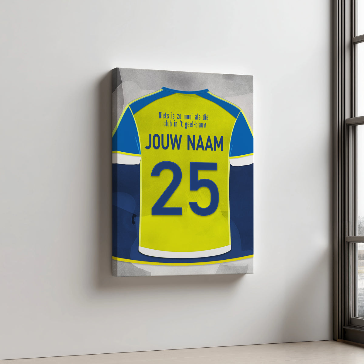 SC Cambuur Wanddecoratie Aluminium Dibond