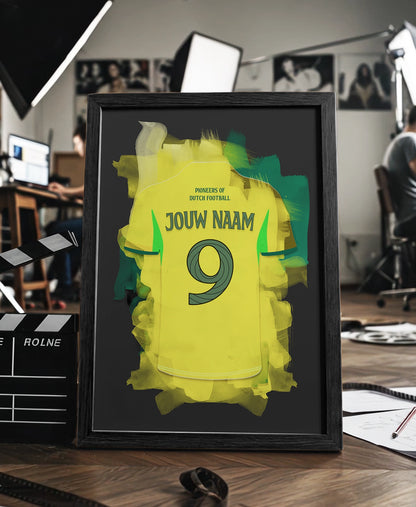 Fortuna Sittard ingelijste poster met naam