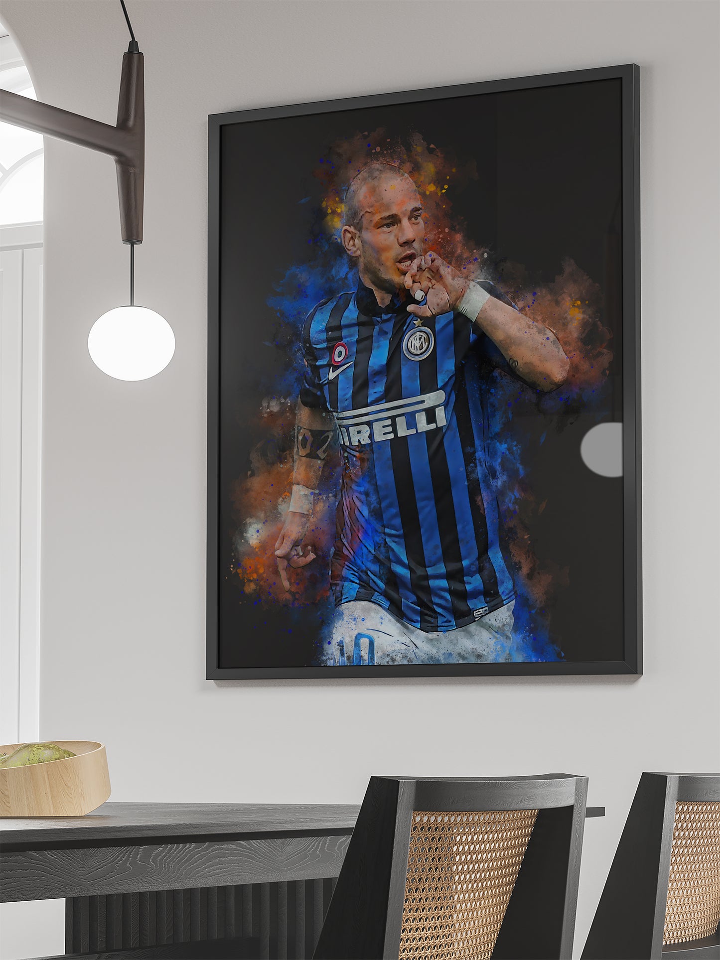 Sneijder-Fußballplakat