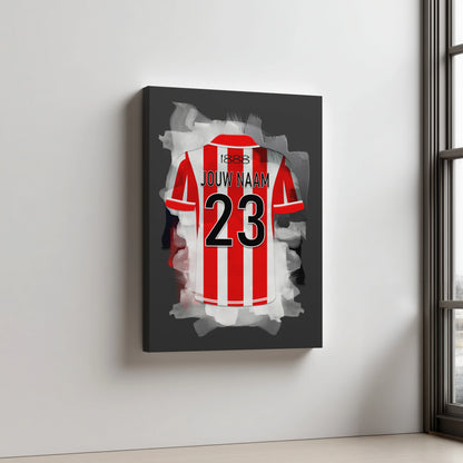 Sparta Rotterdam Voetbal Aluminium Dibond Muurdecoratie Mancave
