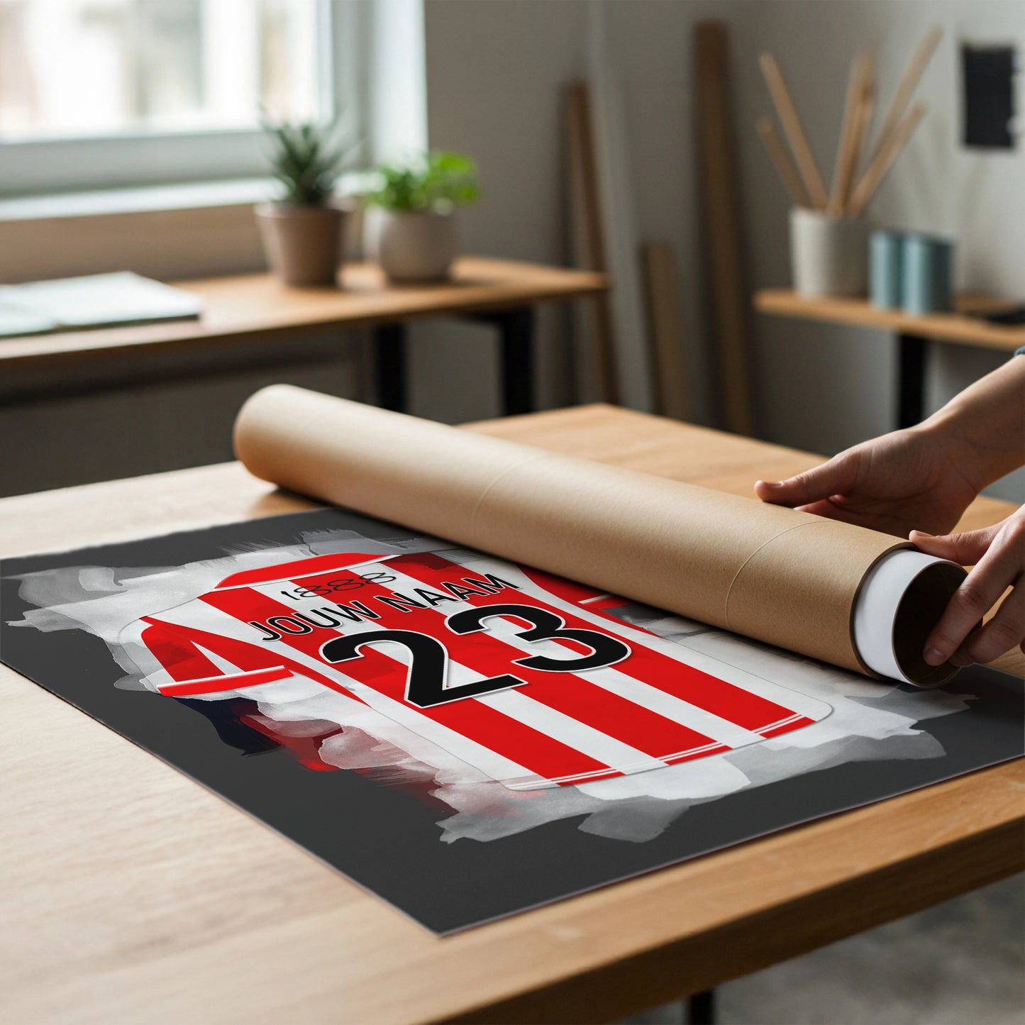 Gepersonaliseerd Sparta Rotterdam Voetbal Poster Met Naam Bestellen