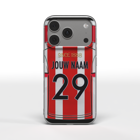 Sparta Rotterdam Telefoonhoesje Gepersonaliseerd Voetbal Cadeau