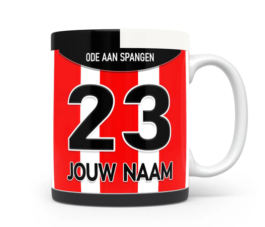 Sparta Rotterdam Voetbal Mok Met Personalisatie Voetbal Cadeau