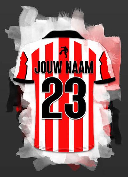 Sparta Rotterdam Voetbal Poster Met Personalisatie