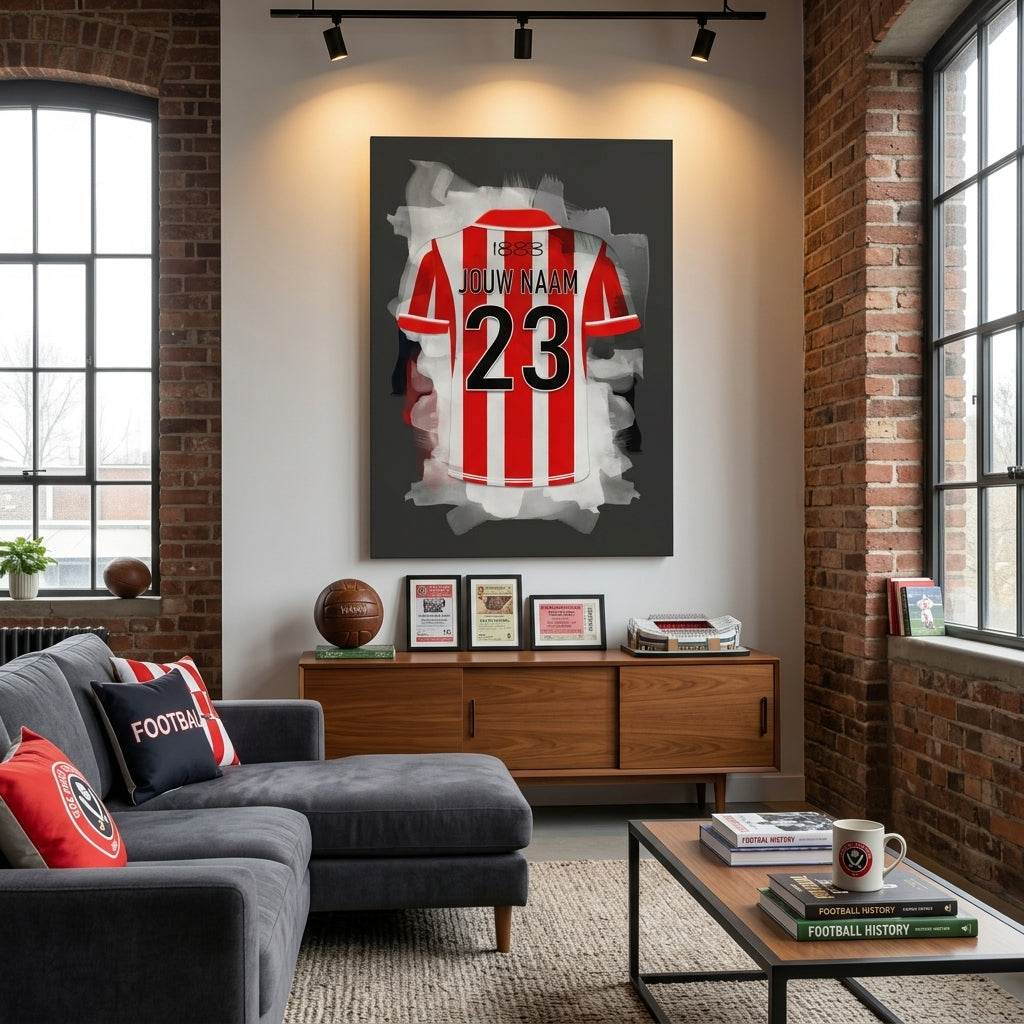Sparta Rotterdam Voetbal Canvas Muurdecoratie Voetbalfan Cadeau