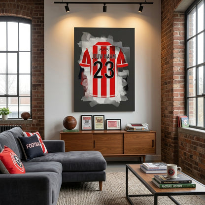 Sparta Rotterdam Voetbal Canvas Muurdecoratie Voetbalfan Cadeau