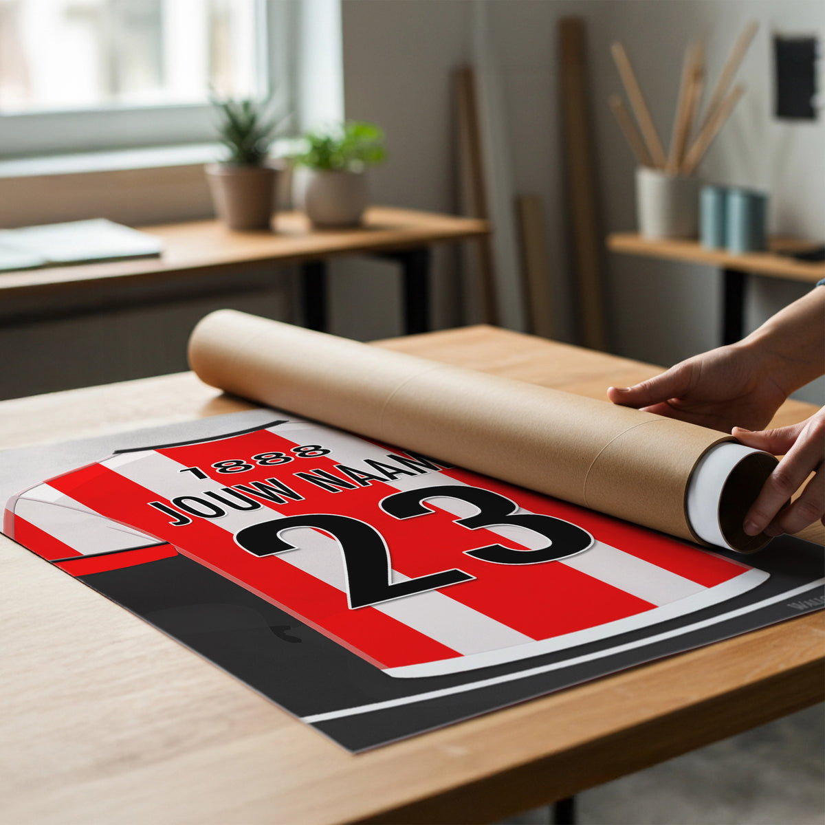 Sparta Voetbal Wanddecoratie Poster Met Naam