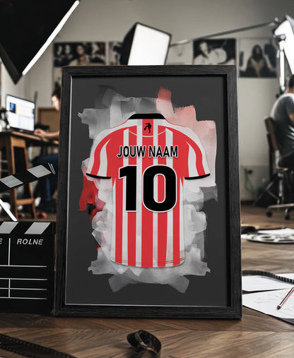 Sparta Rotterdam ingelijste poster met naam