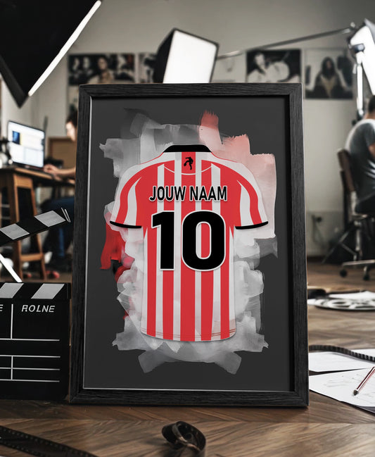 Sparta Rotterdam ingelijste poster met naam