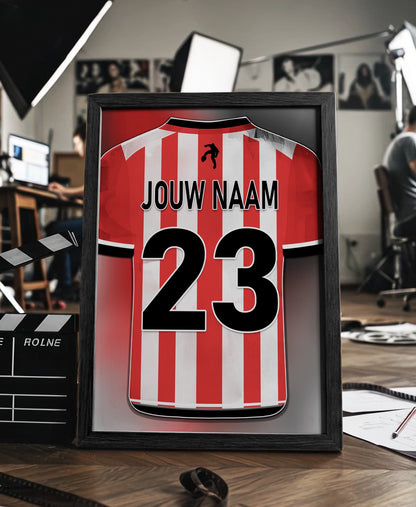 Sparta Rotterdam ingelijste poster met naam