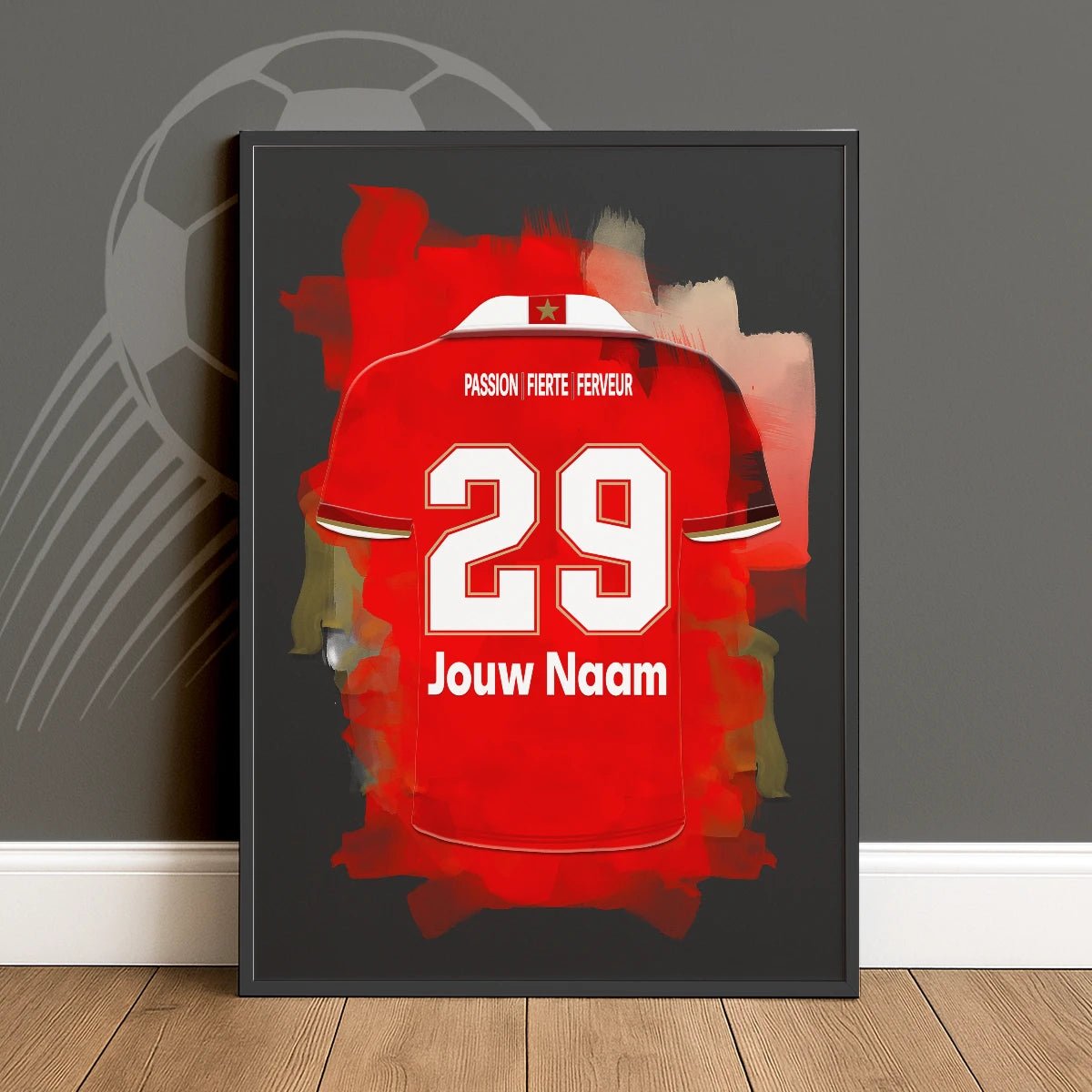 Gepersonaliseerde Standard Luik Voetbal Poster Met Eigen Naam 