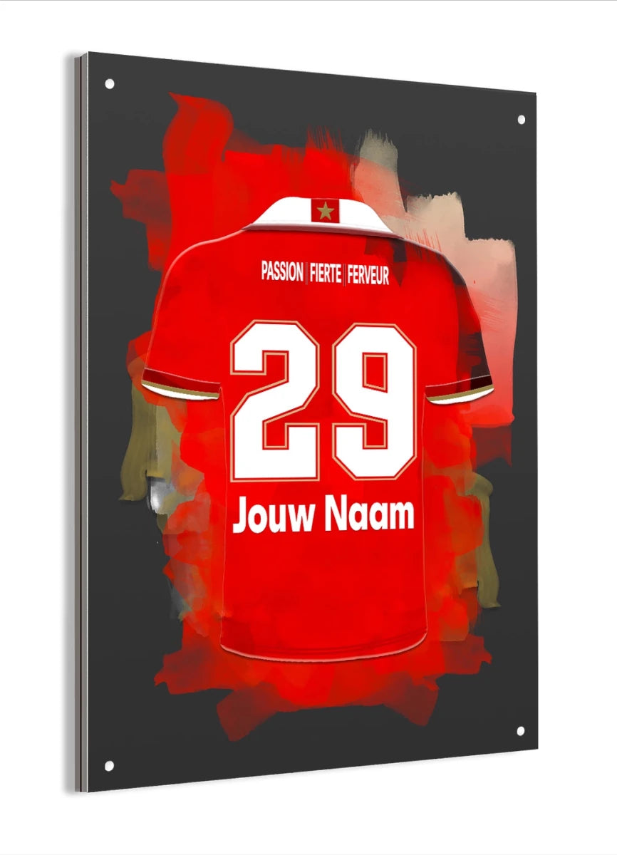 Standard Luik Voetbal Poster Aluminium Dibond Mancave Wanddecoratie