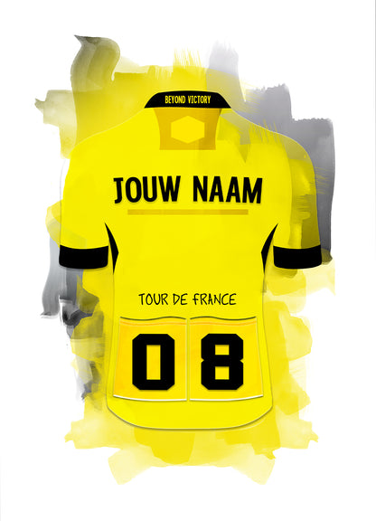 Jumbo Visma poster - Poster wielrennen - Poster met eigen naam wielrennen - Tour de France - Losse poster