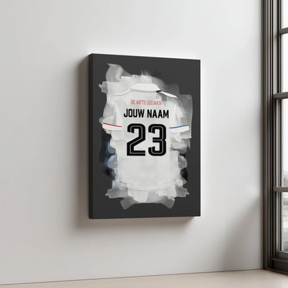 Telstar Voetbal Aluminium Dibond Wanddecoratie Mancave Cadeau Man