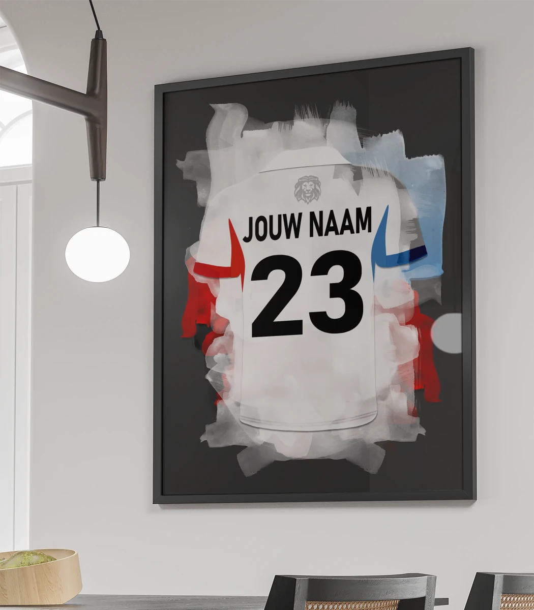 Telstar poster met personalisatie muurdecoratie