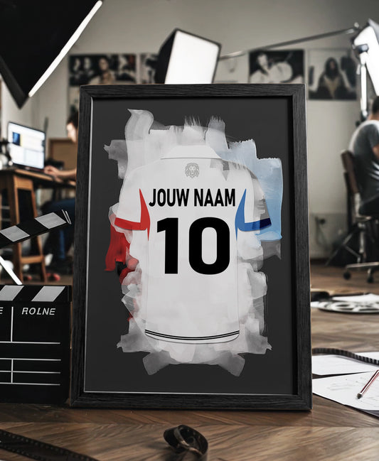 Telstar ingelijste poster met naam