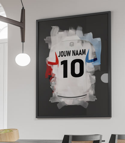 Telstar ingelijste voetbal poster met personalisatie