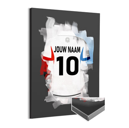 Telstar canvas voetbal poster met personalisatie