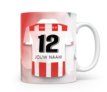 Top Oss voetbalmok met personalisatie - Top Oss voetbal cadeau mok met naam