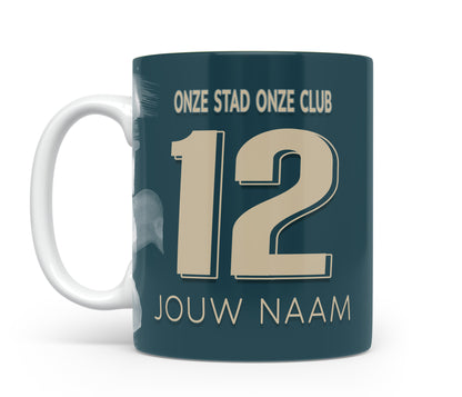 Top Oss voetbalmok met personalisatie - Top Oss voetbal cadeau mok met naam