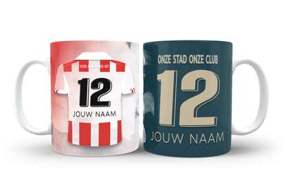 Top Oss voetbalmok met personalisatie - Top Oss voetbal cadeau mok met naam