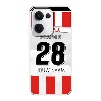 Top Oss telefoonhoesje met naam - Oppo Reno - Voetbal fan kado
