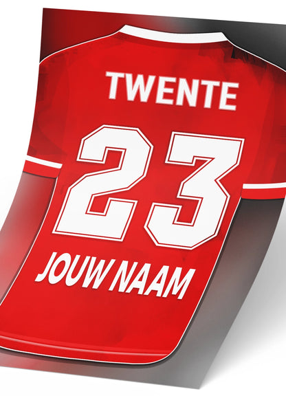 FC Twente Enschede poster met personalisatie