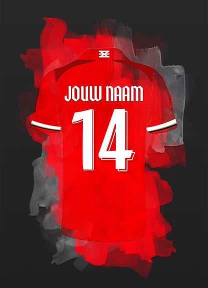FC Twente poster met eigen naam - FC Twente wanddecoratie met personalisatie