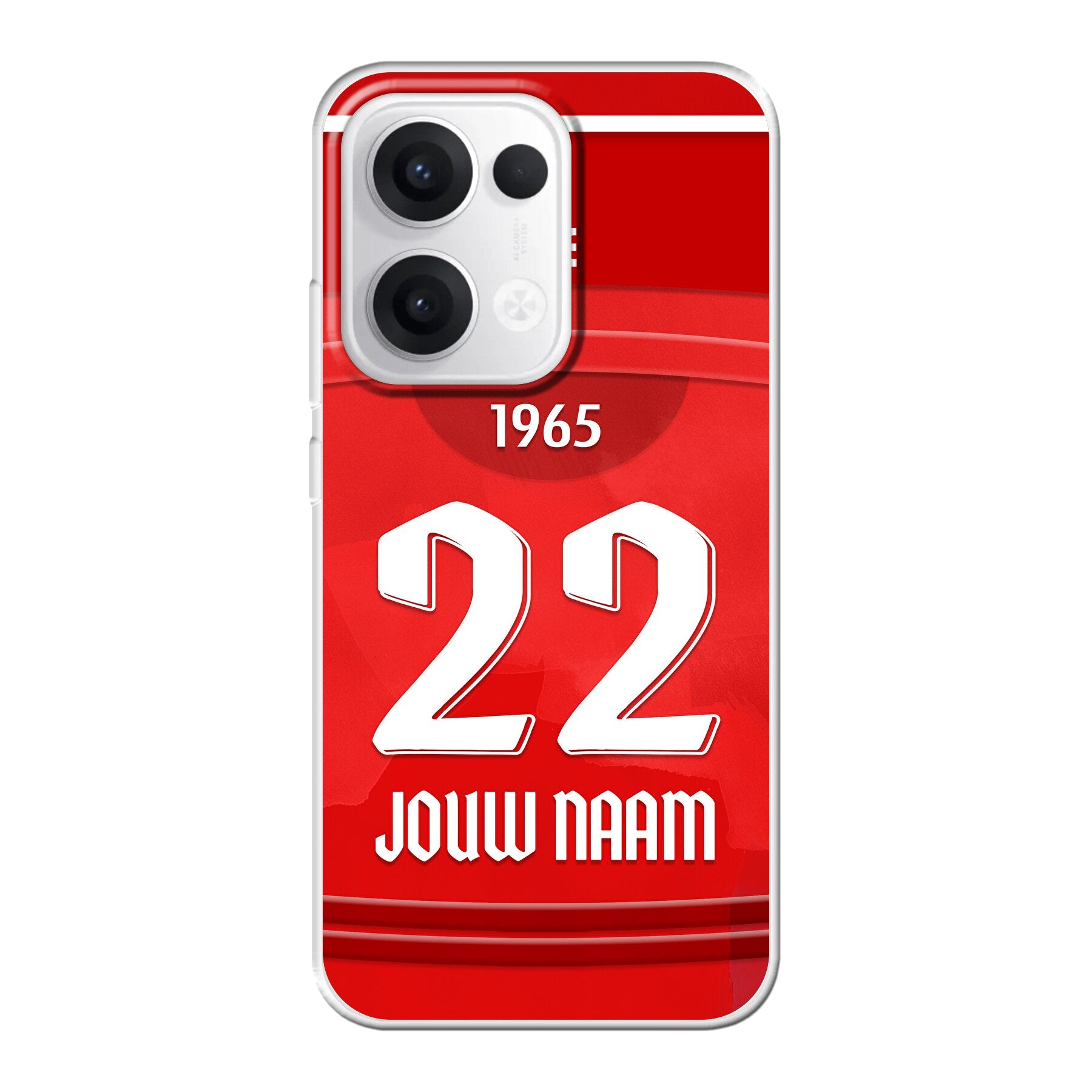 FC Twente 2025-2026 telefoonhoesje met personalisatie - Oppo Reno telefoonhoesjes - Voetbal fan kado 