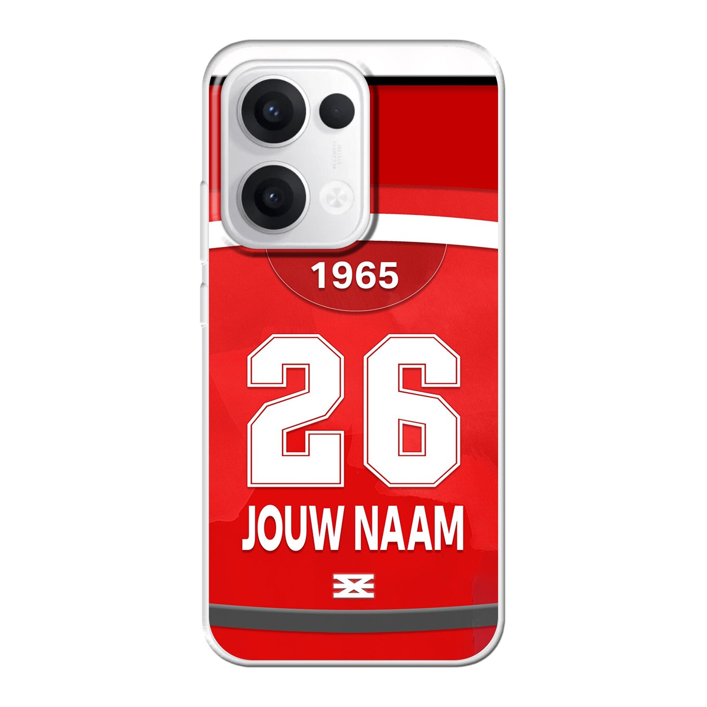 FC Twente 2025-2026 telefoonhoesje met personalisatie - Oppo Reno