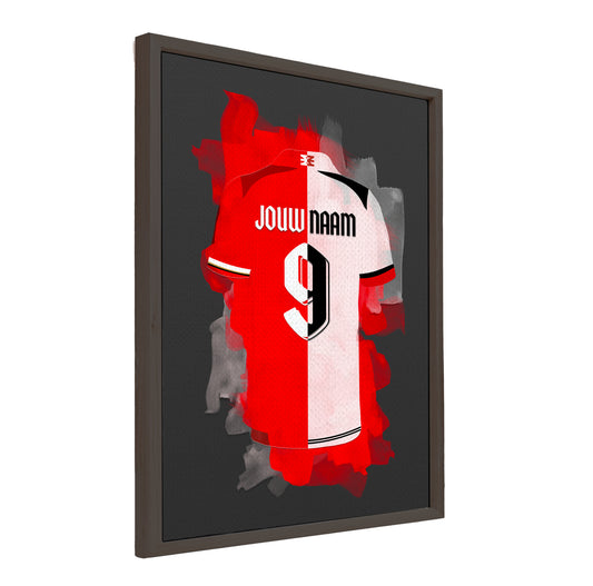 FC Twente canvas met baklijst muurdecoratie - voetbal cadeau fanshop