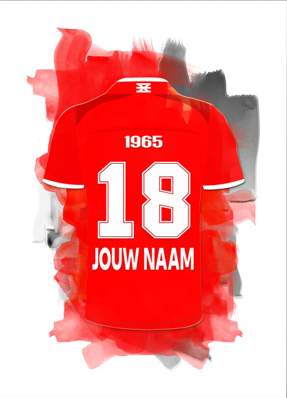 FC Twente losse poster met naam en rugnummer