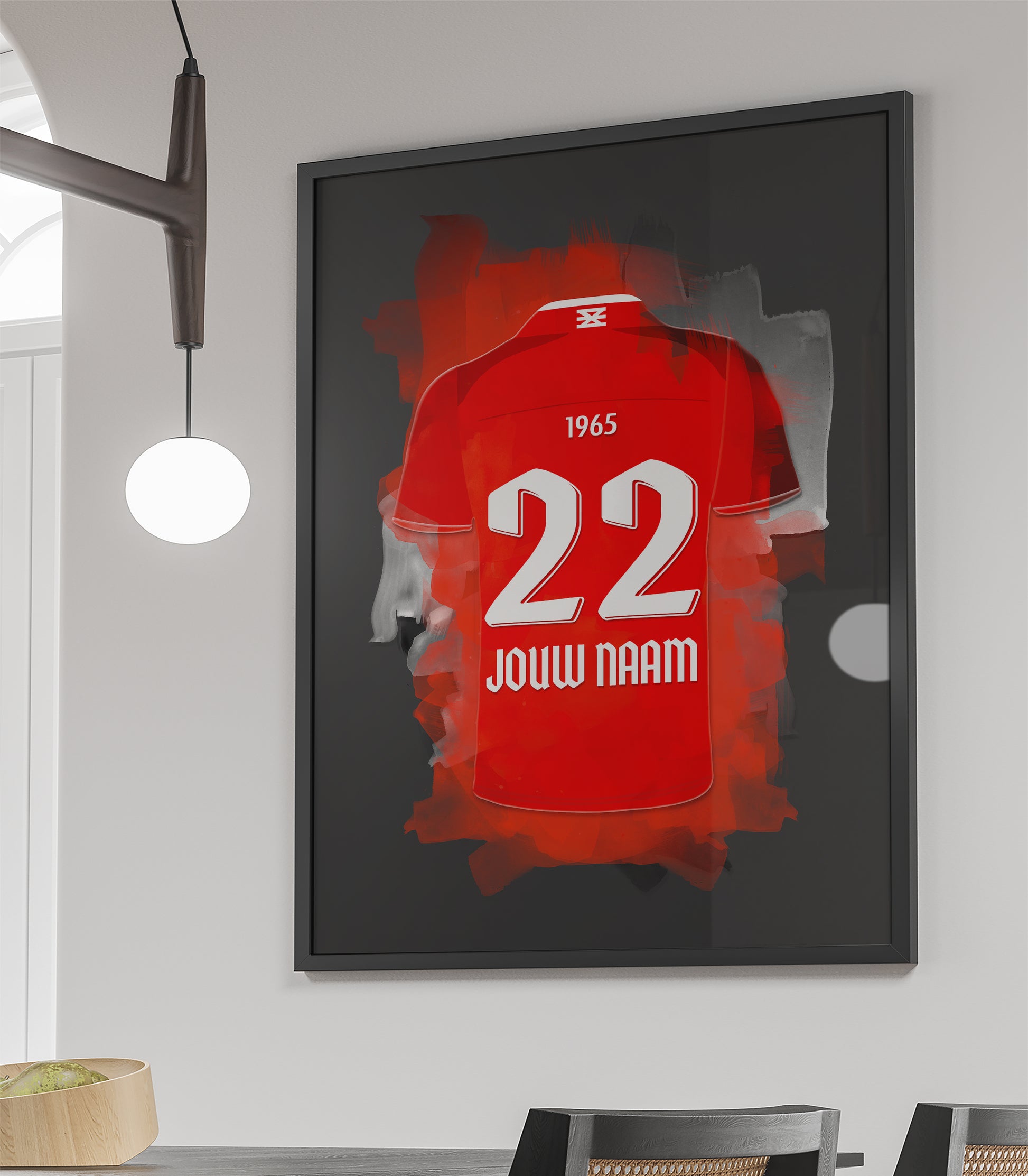 FC Twente Enschede wanddecoratie - Ingelijste poster - Voetbal fan cadeau