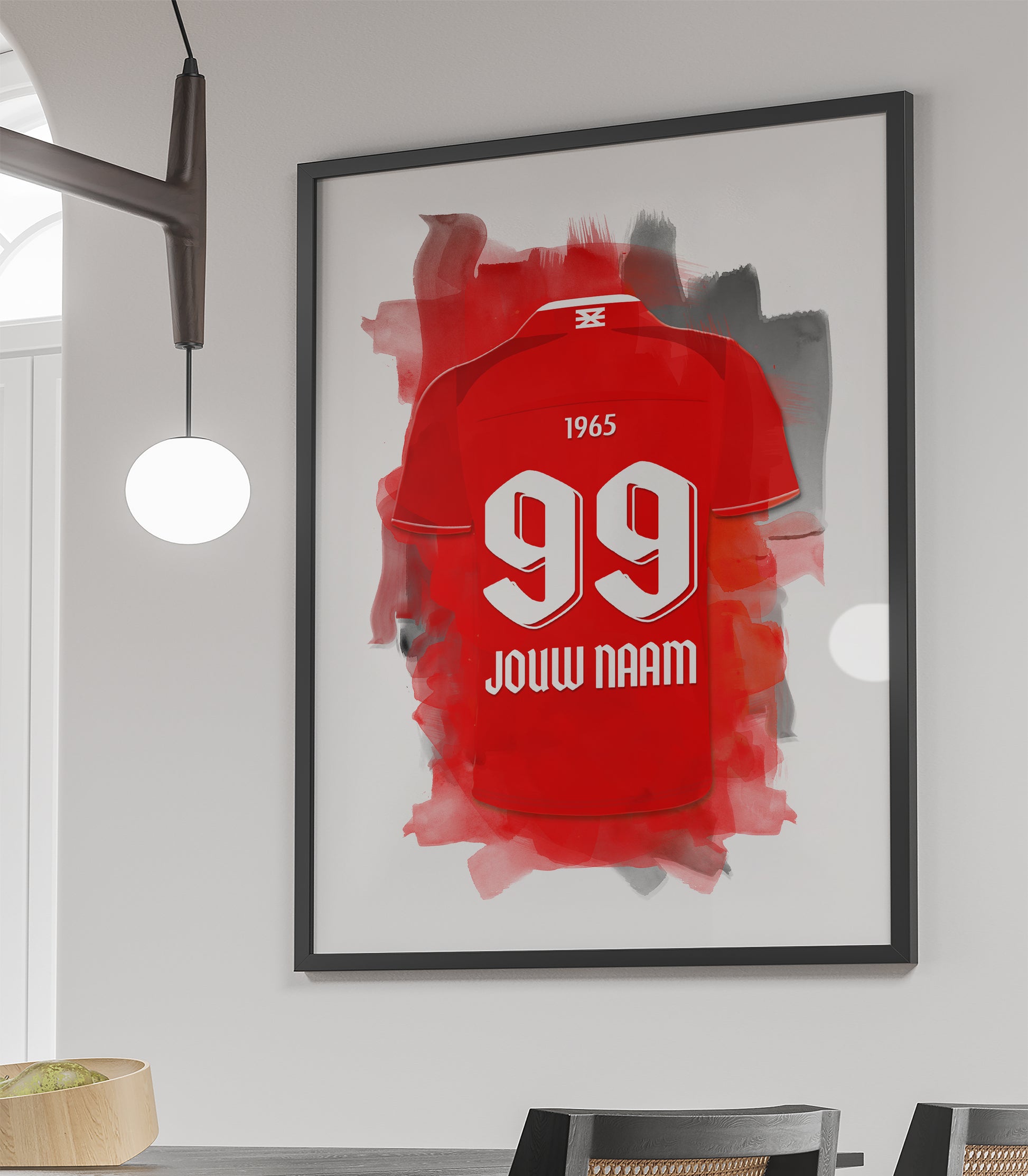 FC Twente Enschede wanddecoratie - Ingelijste poster - Voetbal fan cadeau
