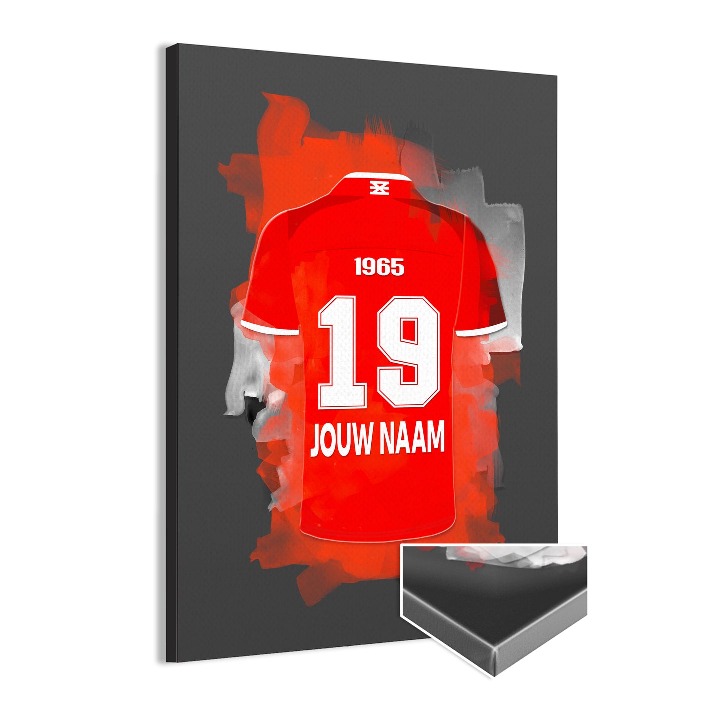 FC Twente canvas poster met naam en rugnummer
