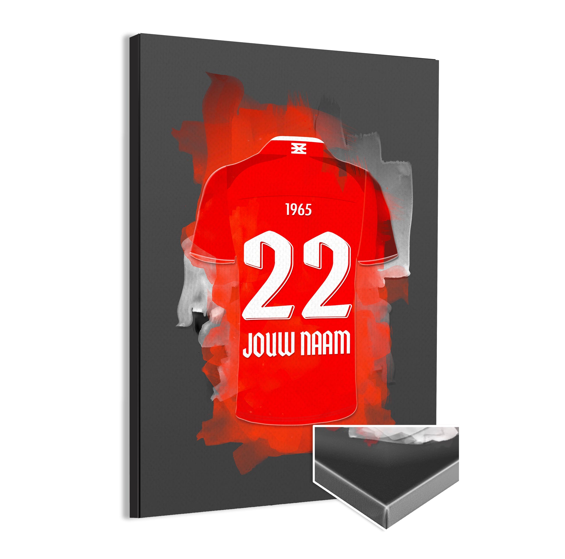 FC Twente Enschede wanddecoratie - Canvas poster - Voetbal fan cadeau