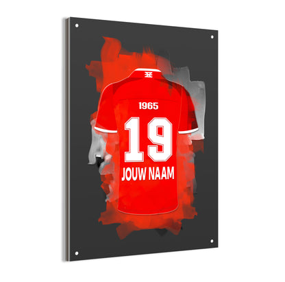 FC Twente aluminium dibond poster met naam en rugnummer