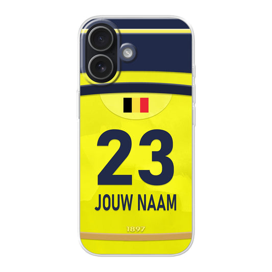 Union Sint-Gillis voetbal telefoonhoesje Apple iPhone met personalisatie