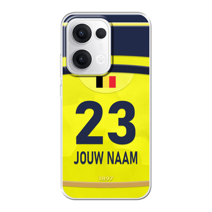 Union Sint-Gillis voetbal telefoonhoesje Oppo Reno met personalisatie