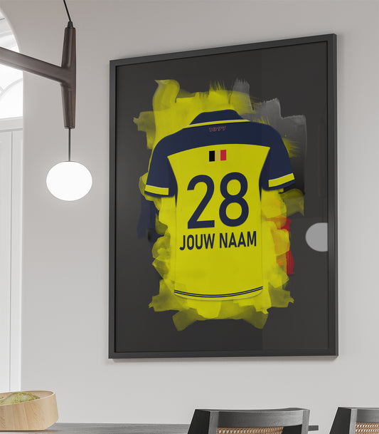 Union Sint-Gillis ingelijste voetbal poster wanddecoratie