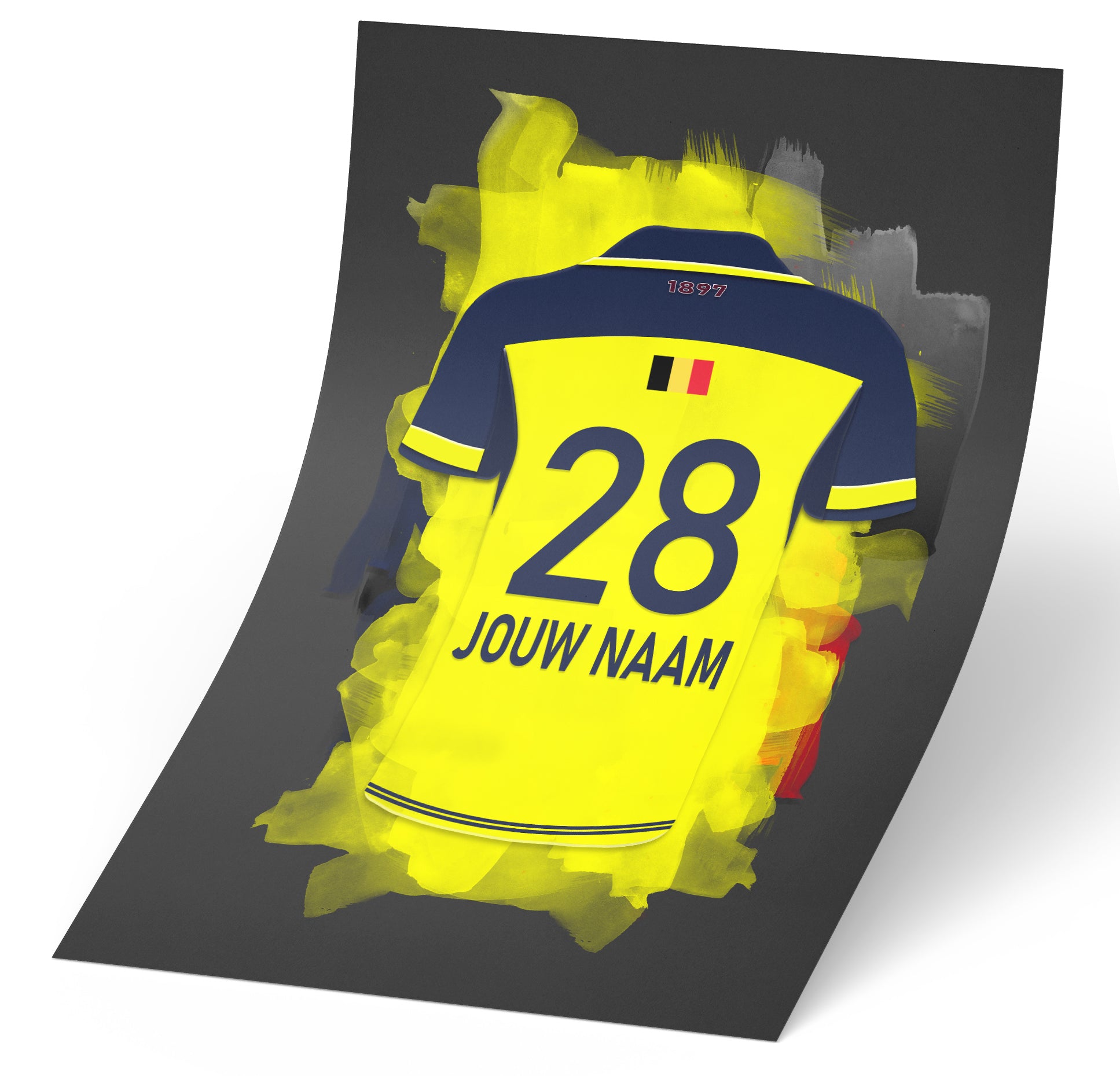 Union Sint-Gillis losse voetbal poster wanddecoratie