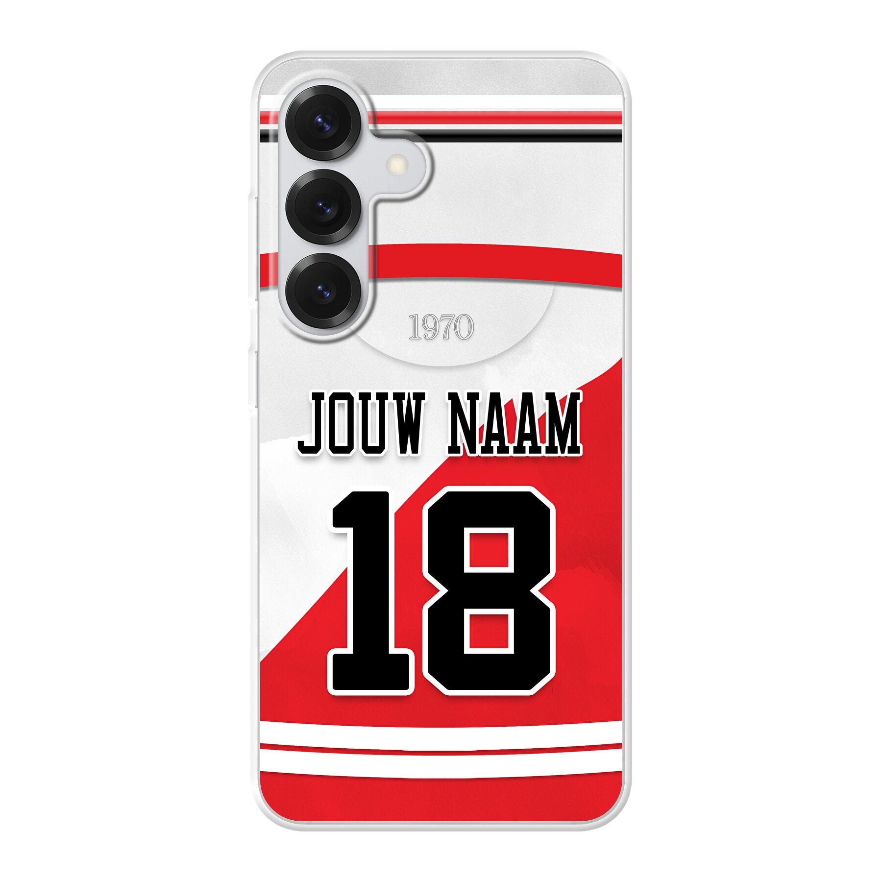 FC Utrecht 2025-2026 telefoonhoesje met personalisatie - Samsung Galaxy telefoonhoesjes - Voetbal fan kado 
