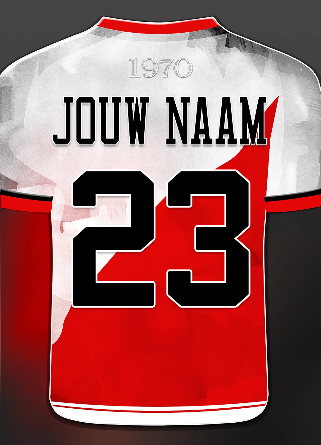 FC Utrecht poster met naam en rugnummer