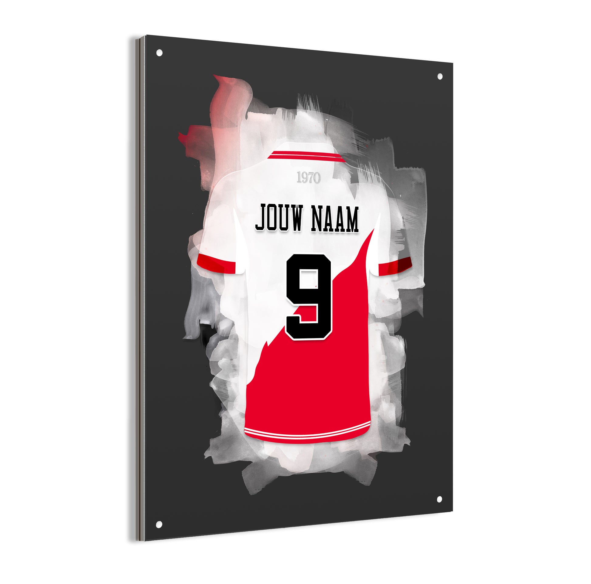 FC Utrecht wanddecoratie - Dibond poster - Voetbal fan cadeau