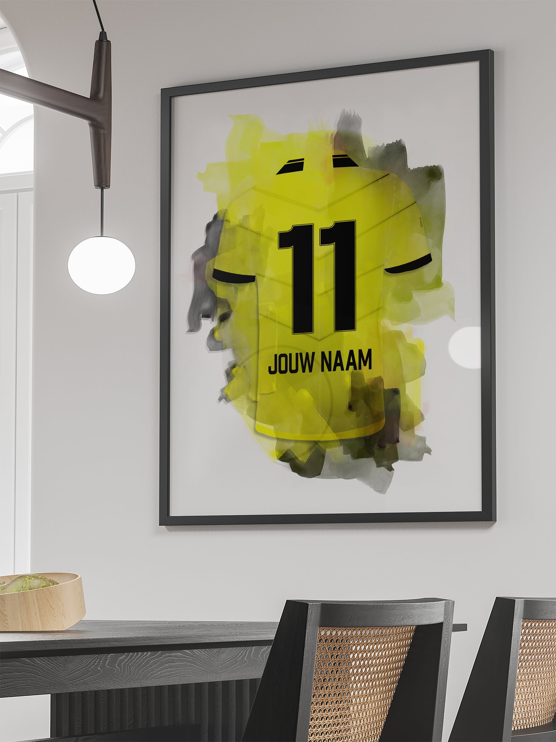 VVV Venlo voetbalposter met eigen naam en rugnummer