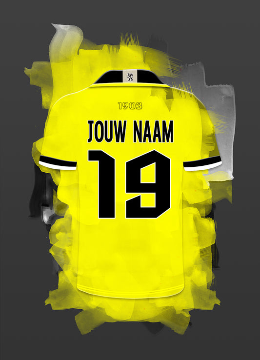 VVV Venlo wanddecoratie - Losse poster - Voetbal fan cadeau