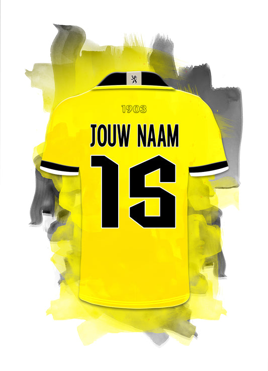 VVV Venlo wanddecoratie - Losse poster - Voetbal fan cadeau