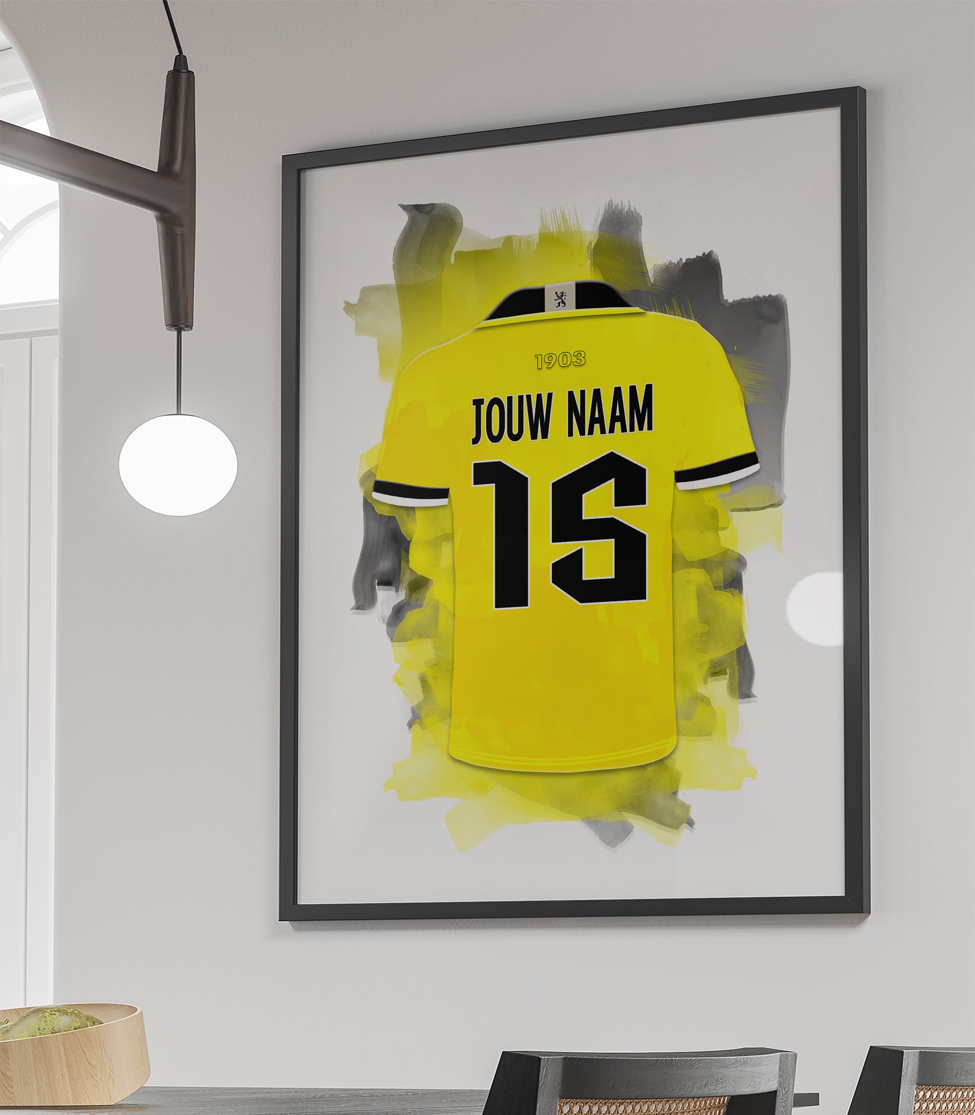VVV Venlo wanddecoratie - Ingelijste poster - Voetbal fan cadeau