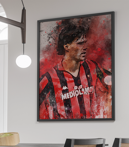Marco Van Basten Voetbal Wanddecoratie Poster Met Lijst